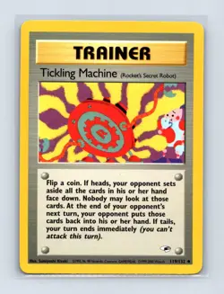 Tickling Machine 119/132 Uncommon Gym Heroes Pokemon Unlimited Lightly Played - Image 1