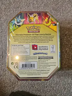 SEALED Elemental Power Tin Vaporeon GX with 4 packs | Pokemon TCG - Image 3