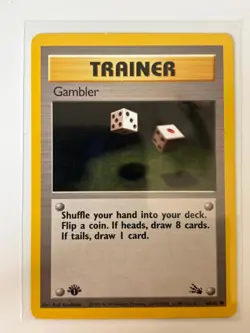Gambler 60/62 Common Fossil Pokemon 1st Edition Lightly Played - Image 1