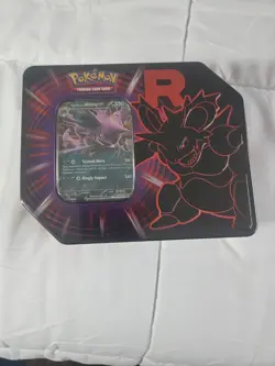 Pokemon TCG: Team Rockets Nidoking EX Tin "FACTORY SEALED" - Image 1