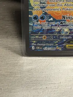 Mega Greninja ex 116/086 Special Illustration Rare SIR Chaos Rising Pokemon NM - Image 4
