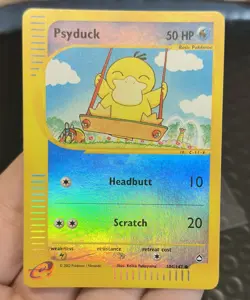PSYDUCK REVERSE HOLO 2003 POKEMON AQUAPOLIS #104 THE GRAIL OF PSYDUCKS Near Mint - Image 1
