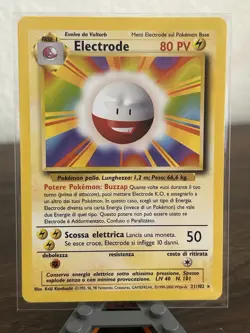 Wizards of the Coast Electrode 21/102 Base Set Rare Italian 80HP 1999 Unlimited - Image 1