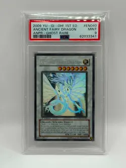 2009 YU-GI-OH! ANCIENT PROPHECY ANCIENT FAIRY DRAGON GHOST 1ST ED PSA 9 MINT - Image 1