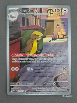 GUMSHOOS 153/132 MEGA EVOLUTION ILLUSTRATION RARE IR POKEMON 2025 NM - Image 1