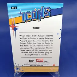 Thor - 2025 Topps Chrome Marvel - Marvel Icons Refractor - MI-3 - Image 2