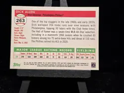 2025 Topps Chrome Platinum Anniversary Blue Prism Dick Allen #263 Phillies - Image 2