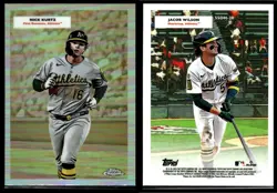 2025 Topps Chrome PLATINUM NICK KURTZ / JACOB WILSON #55DH-20 - Image 3