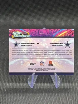 2025 Topps Cosmic Chrome George Pickens CeeDee Lamb Star Clusters Cowboys SP - Image 2