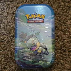 Pokemon TCG Turtwig Mini Tin Metal Blue/Multicolor 20-Card Capacity 2022 - Image 1
