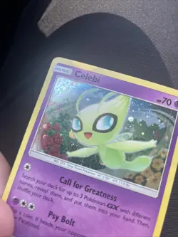 Celebi SM224 Black Star Promo Pokemon Card LP Free Shipping - Image 2