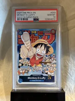 2024 One Piece Monkey D. Luffy PSA 10 Card #033 Championship Event - Image 1