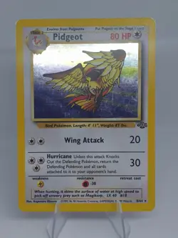 Pidgeot 8/64 Holo Rare Unlimited WoTC Vintage Jungle Set Pokemon Card 1999 WOTC - Image 1