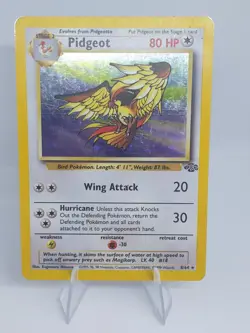 Pidgeot 8/64 Holo Rare Unlimited WoTC Vintage Jungle Set Pokemon Card 1999 WOTC - Image 2