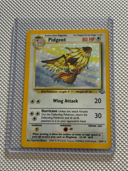 Pidgeot pokemon card Holo Rare – Jungle Set 8/64 (1999) – Near Mint - Image 1
