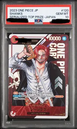 PSA 10 One Piece Shanks Serialized Card SEC-P Japan Limited Edition - Image 3
