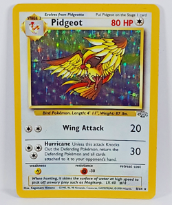 Pokemon Card Pidgeot 8/64 MP! Holo Rare Jungle Set Unlimited Edition 1999 WOTC - Image 1