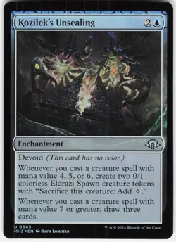 Kozilek's Unsealing 65 Uncommon Modern Horizons 3 Magic: The Gathering Foil NM - Image 1