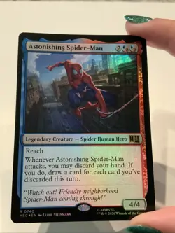 Astonishing Spider-Man - Foil R MTG Commander: Marvel Super Heroes NM - Image 1