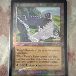 MTG Treva's Ruins Foil Lair Land Rare Planeshift #144 English 2001 - Image 1