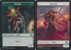 MTG Double Masters 2022 - Spider 1/2 & Soldier 1/1 [Token] - Image 1