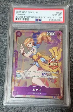 One Piece Card O-Nami PSA 10 Judge Promo Pack Vol.1 #002 GEM - Image 3
