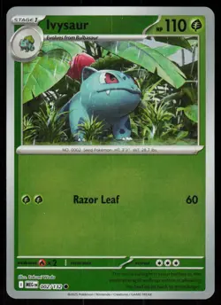 Ivysaur 002/132 Common Mega Evolution Pokemon Reverse Holo Near Mint - Image 1