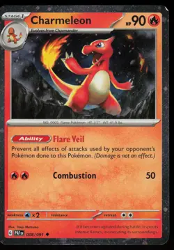 Charmeleon 008/091 Holo Uncommon Miscellaneous Cards & Products Pokemon Holo NM - Image 1