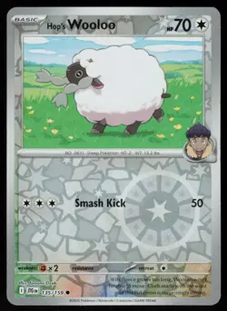 Hop's Wooloo 135/159 Common Journey Together Pokemon Reverse Holo Near Mint - Image 1