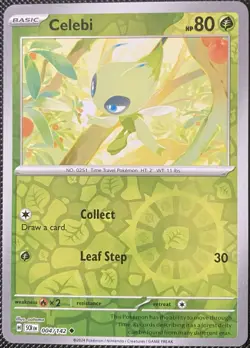 Celebi 004/142 Sv07: Stellar Crown Reverse Holo - Pokemon Card - Image 1