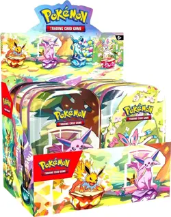 Pokemon Prismatic Evolutions Mini Tin Display (8 Mini Tins) Factory Sealed - Image 2