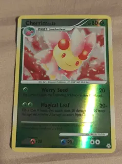 Pokemon TCG Cherrim 45/130 Diamond and Pearl Reverse Holo NM Card - Image 1