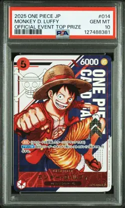 PSA 10 Monkey D. Luffy Flagship Battle Winner Promo ONE PIECE Card Game - Image 1