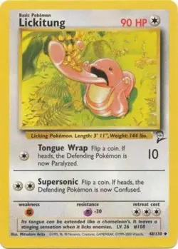 Hero Deal, English - 1 x Pokemon Lickitung - 48/130 - Uncommon - Unlimited Editi - Image 1