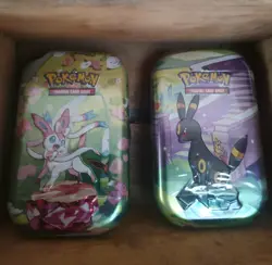 Pokemon TCG Prismatic Evolutions Eeveelutions Mini Tin Full Set of 8 Sealed NEW - Image 4