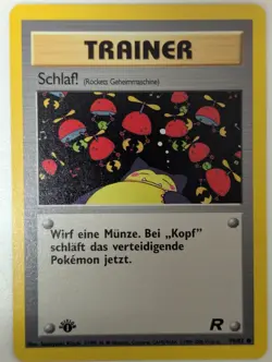 Pokemon Schlaf! 79/82 DE 1. Edition Common Team Rocket 2000 NM - Image 1