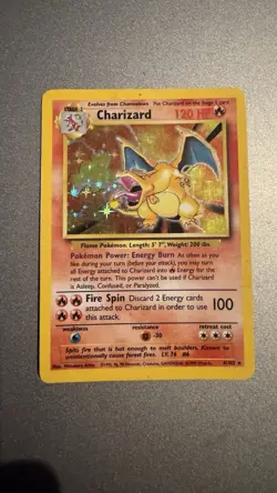 Pokemon TCG Charizard Base Set 4/102 Holo Unlimited Holo Rare - Image 1
