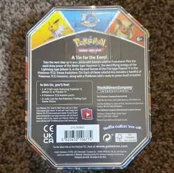 Pokemon TCG Eevee Evolutions Tin Vaporeon V Promo + Booster English 2021 6+ - Image 2