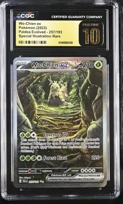 Wo-Chien ex (SIR) #257/193 - 2023 Pokemon Paldea Evolved - CGC Pristine 10 - Image 1