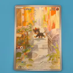 LITLEO 139/132 ILLUSTRATION RARE MEGA EVOLUTION POKEMON HOLO NM/M - Image 1