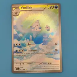 VANILLISH 112/086 HOLO ILLUSTRATION RARE WHITE FLARE POKEMON HOLO NM/M - Image 1