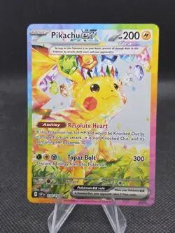 Pikachu EX 238/191 Pokemon Surging Sparks SIR - NM - Image 1
