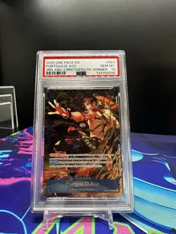 Sequential Set One Piece 3rd Anniversary Winner Luffy Sabo Ace 3 Brothers PSA 10 - Image 3