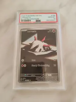 Pokemon TCG Larvesta 196/191 Surging Sparks Illustration Rare English - PSA 10 - Image 1