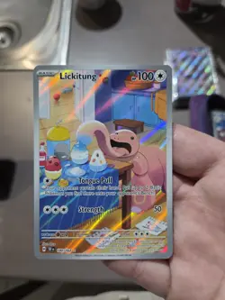 Pokemon TCG Temporal Forces Lickitung 180/162 Art Rare - Image 1