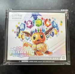 Pokemon TCG Prismatic Evolutions ETB brand New And Sealed With Acrylic Case - Image 1