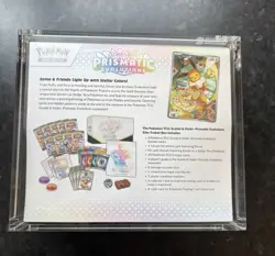Pokemon TCG Prismatic Evolutions ETB brand New And Sealed With Acrylic Case - Image 3