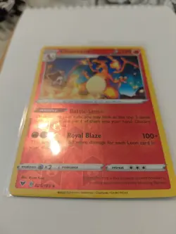Pokemon TCG SWSH Vivid Voltage Charizard #25/185 Reverse Holo Rare, NM/M - Image 3