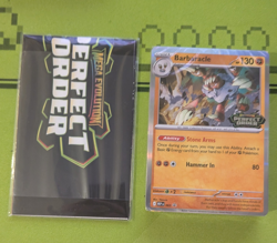 Barbaracle Mep 065 Pokemon Tcg Perfect Order Prerelease Promo Sealed & checklist - Image 1