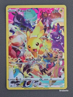 Pokemon TCG Pikachu Crown Zenith 160/159 Holo Secret Rare - Image 1